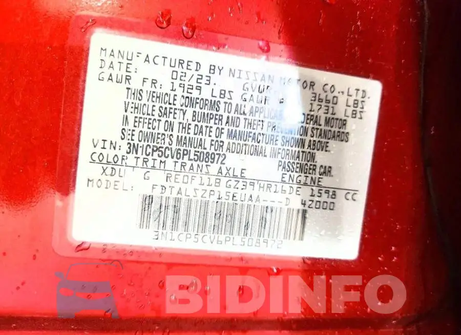 3N1CP5CV6PL508972 Photo# 13