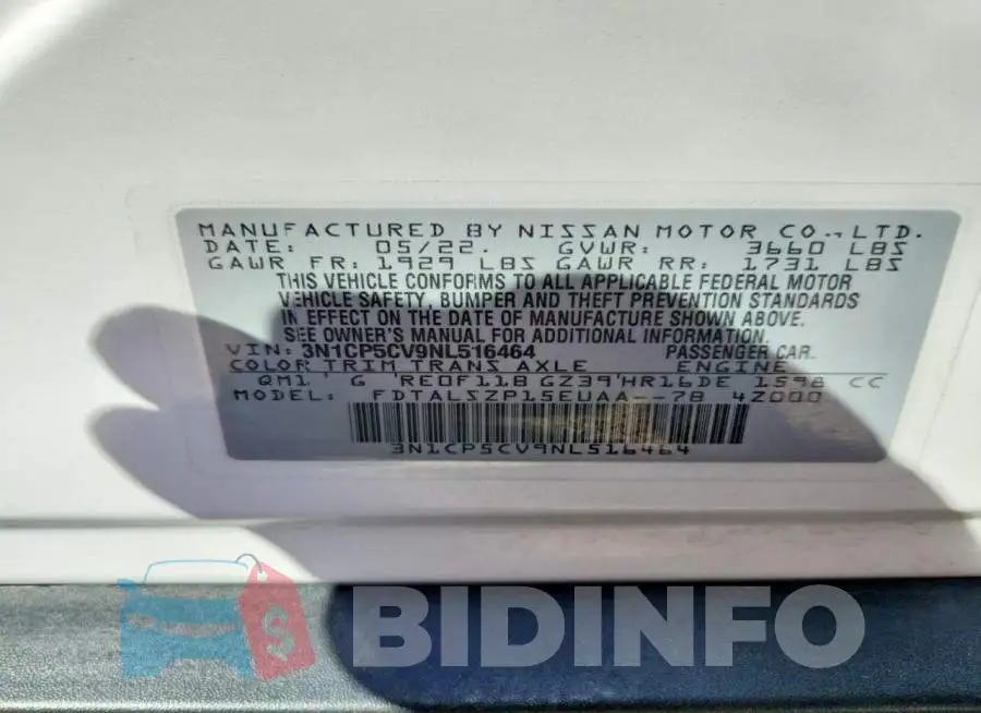 3N1CP5CV9NL516464 Photo# 12