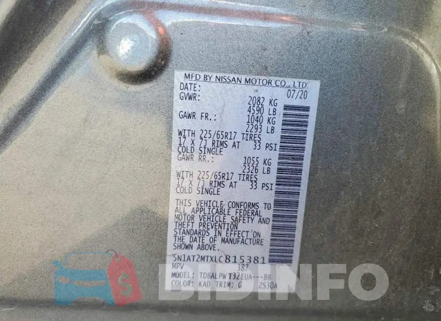 5N1AT2MTXLC815381 Photo# 13