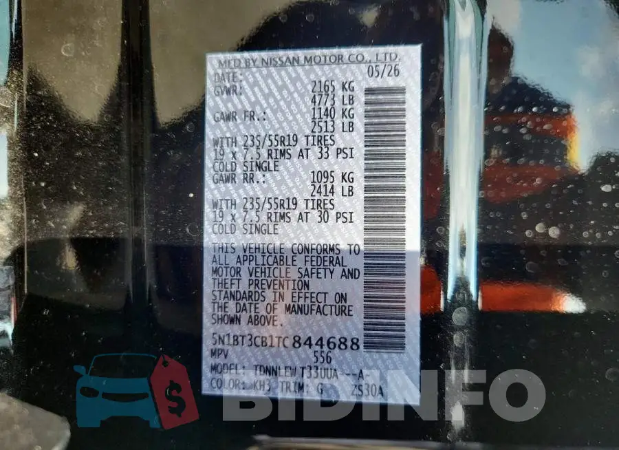 5N1BT3CB1TC844688 Photo# 13