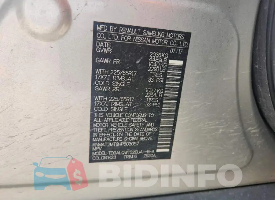 KNMAT2MT9HP603057 Photo# 13