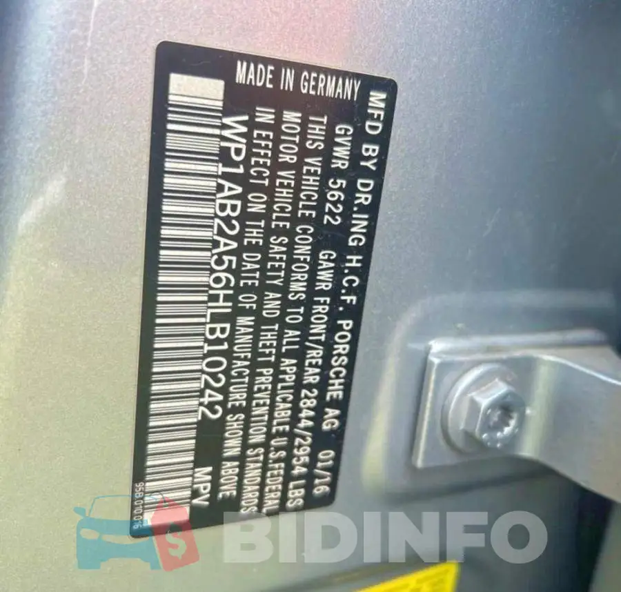 WP1AB2A56HLB10242 Photo# 10