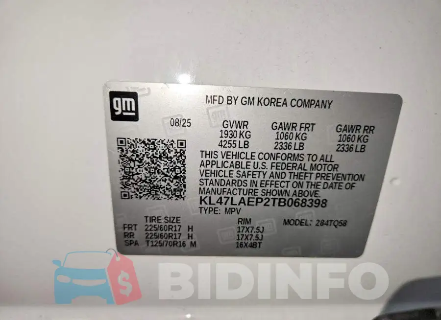 KL47LAEP2TB068398 Photo# 13