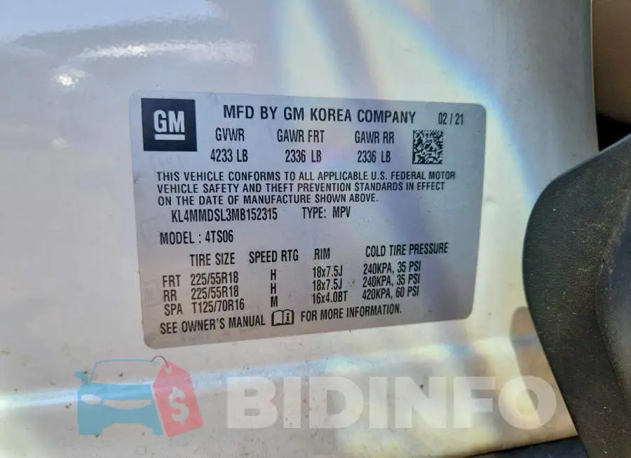 KL4MMDSL3MB152315 Photo# 13