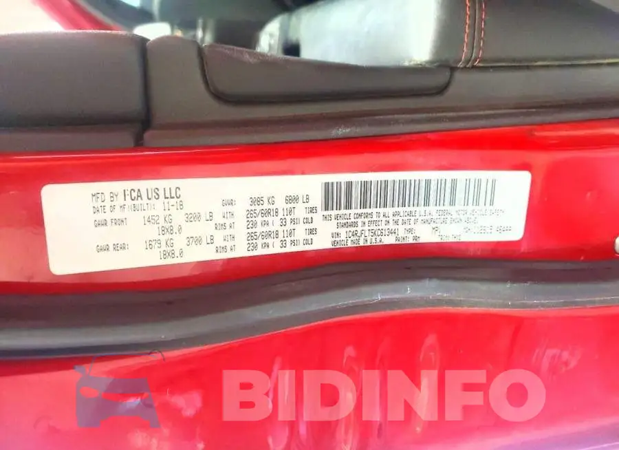 1C4RJFLT5KC613441 Photo# 13