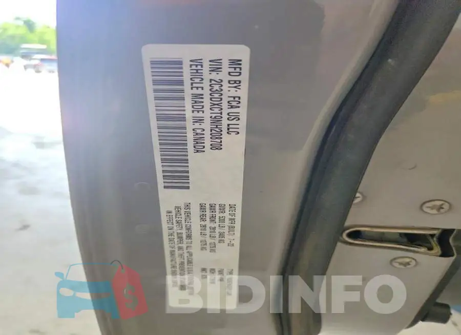 2C3CDXCT9NH208708 Photo# 12