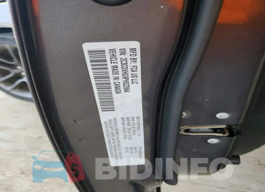 2C3CDXHG9PH522664 Photo# 12
