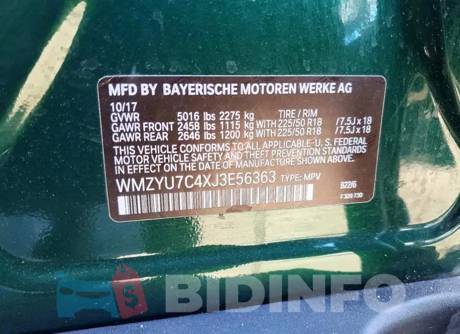 WMZYU7C4XJ3E56363 Photo# 12