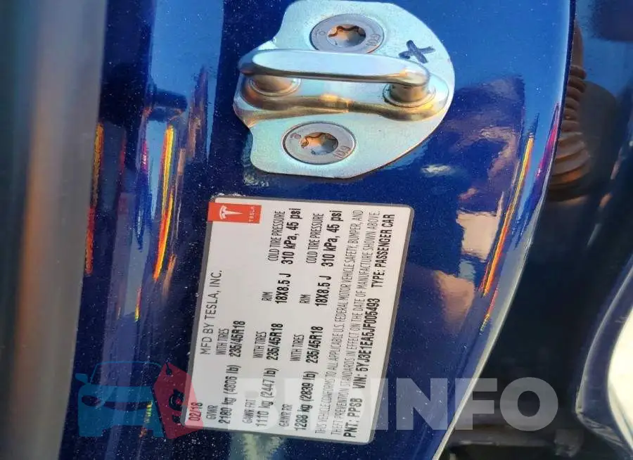 5YJ3E1EA5JF005493 Photo# 12
