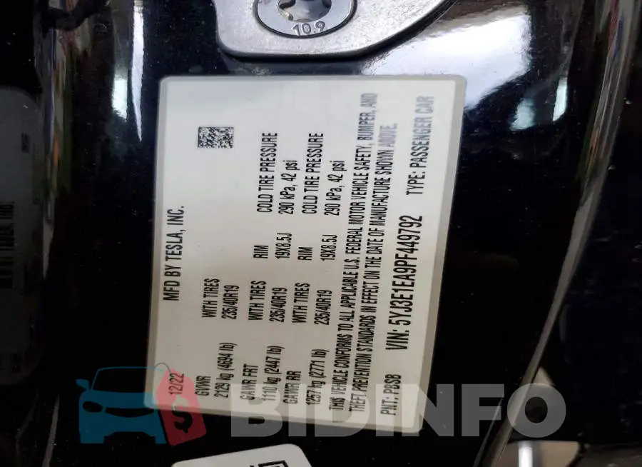 5YJ3E1EA9PF449792 Photo# 13