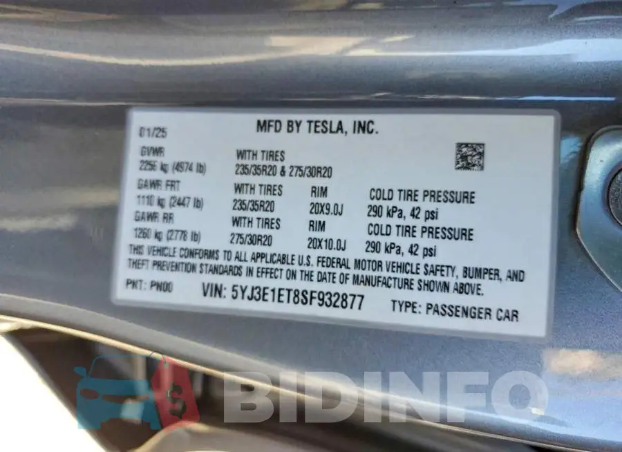5YJ3E1ET8SF932877 Photo# 12