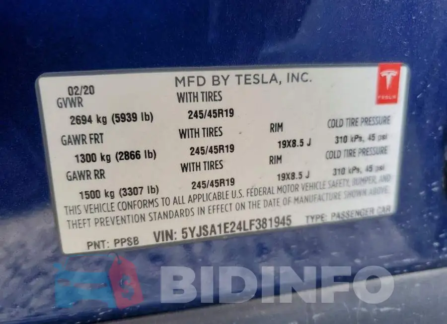 5YJSA1E24LF381945 Photo# 13