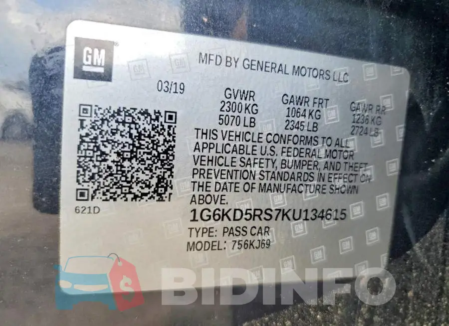 1G6KD5RS7KU134615 Photo# 13
