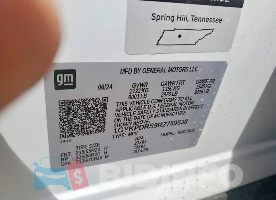 1GYKPDRS9RZ759538 Photo# 13