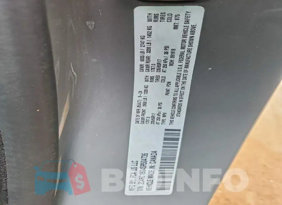 2C4RC1BG4SR504736 Photo# 13