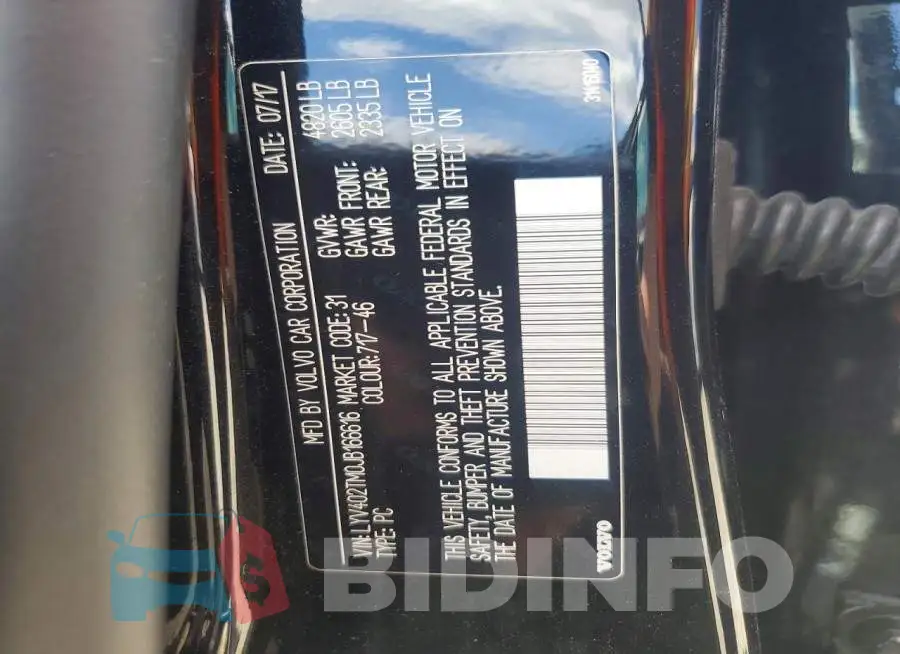 LYV402TM0JB166616 Photo# 13
