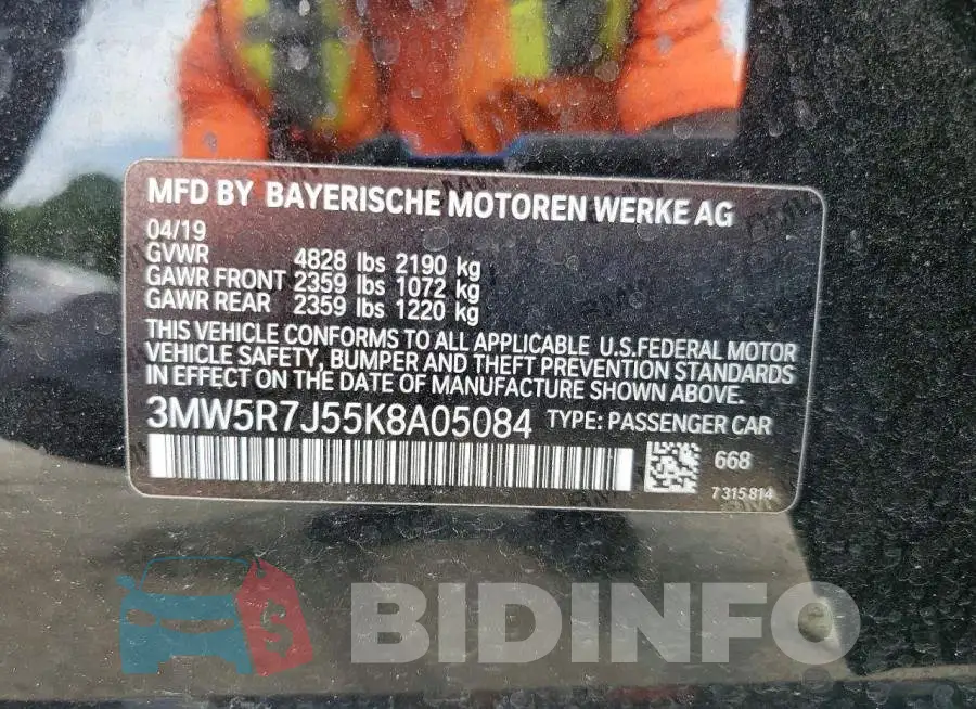 3MW5R7J55K8A05084 Photo# 12