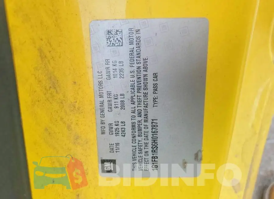 1G1FB1RS6H0167871 Photo# 12