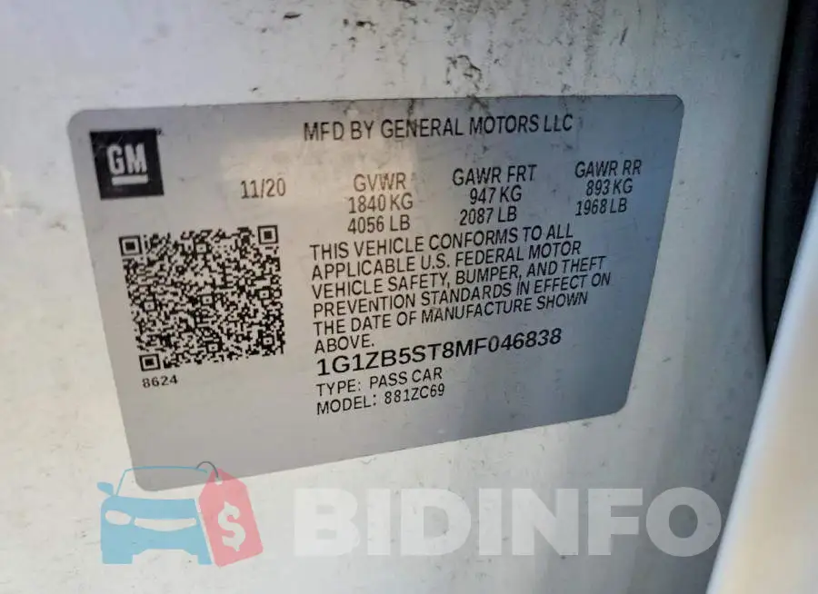 1G1ZB5ST8MF046838 Photo# 12