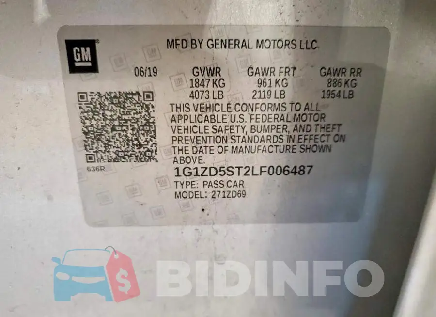 1G1ZD5ST2LF006487 Photo# 12