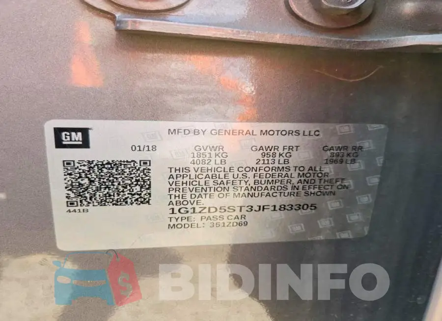 1G1ZD5ST3JF183305 Photo# 12