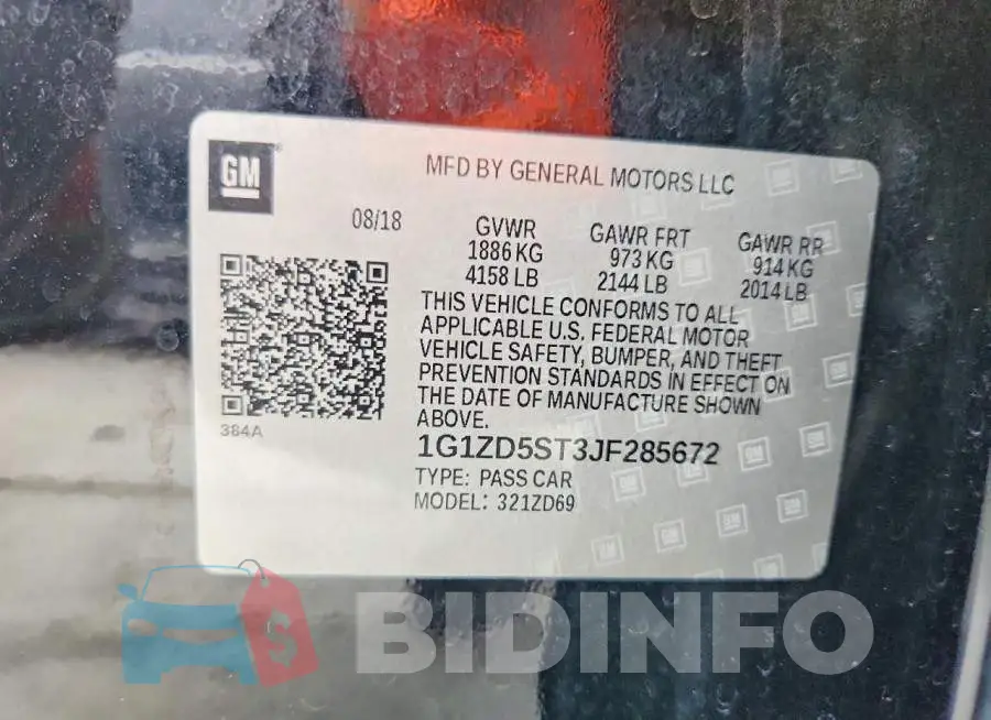 1G1ZD5ST3JF285672 Photo# 12