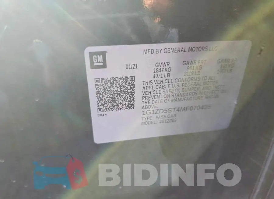 1G1ZD5ST4MF070435 Photo# 12