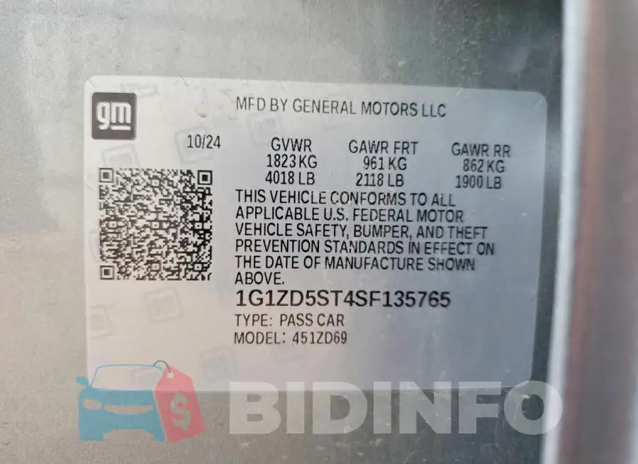 1G1ZD5ST4SF135765 Photo# 12