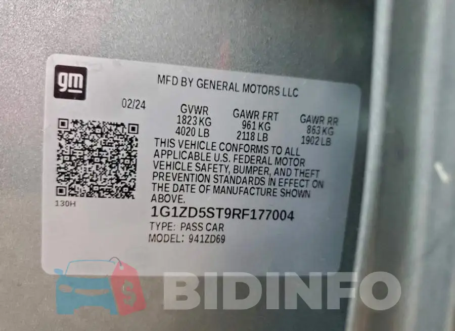 1G1ZD5ST9RF177004 Photo# 12