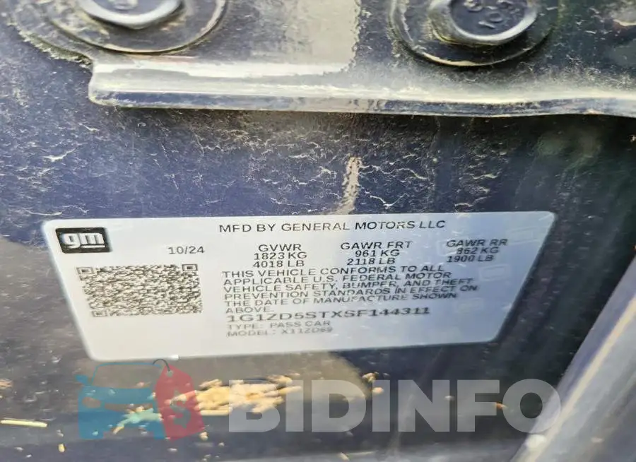 1G1ZD5STXSF144311 Photo# 12