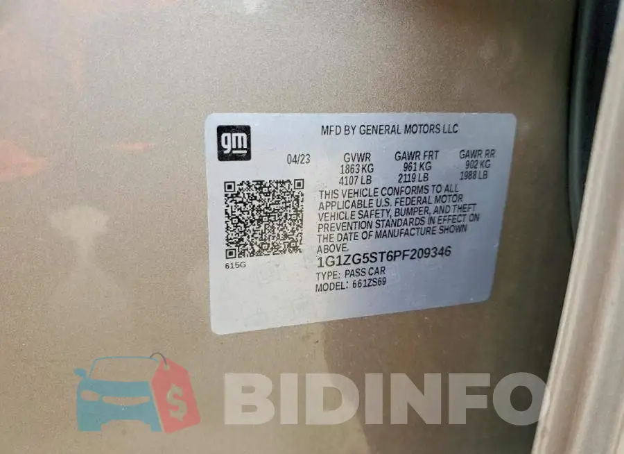 1G1ZG5ST6PF209346 Photo# 12