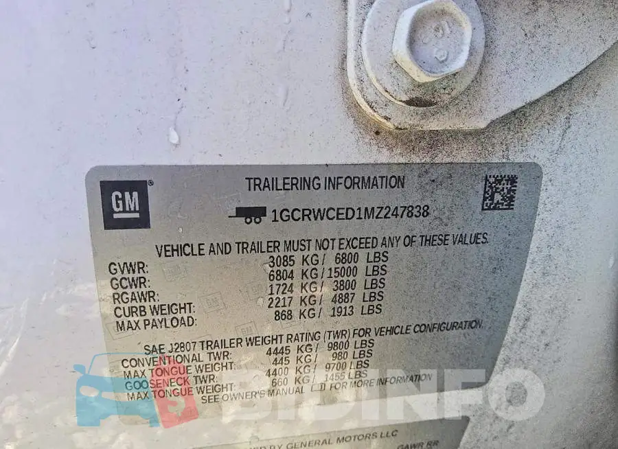 1GCRWCED1MZ247838 Photo# 12