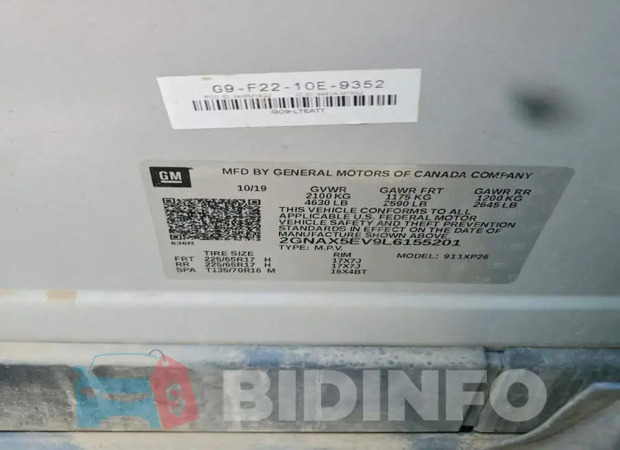 2GNAX5EV9L6155201 Photo# 13