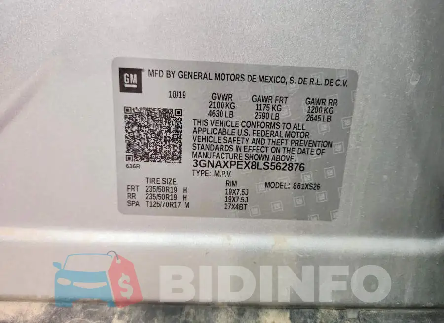 3GNAXPEX8LS562876 Photo# 14
