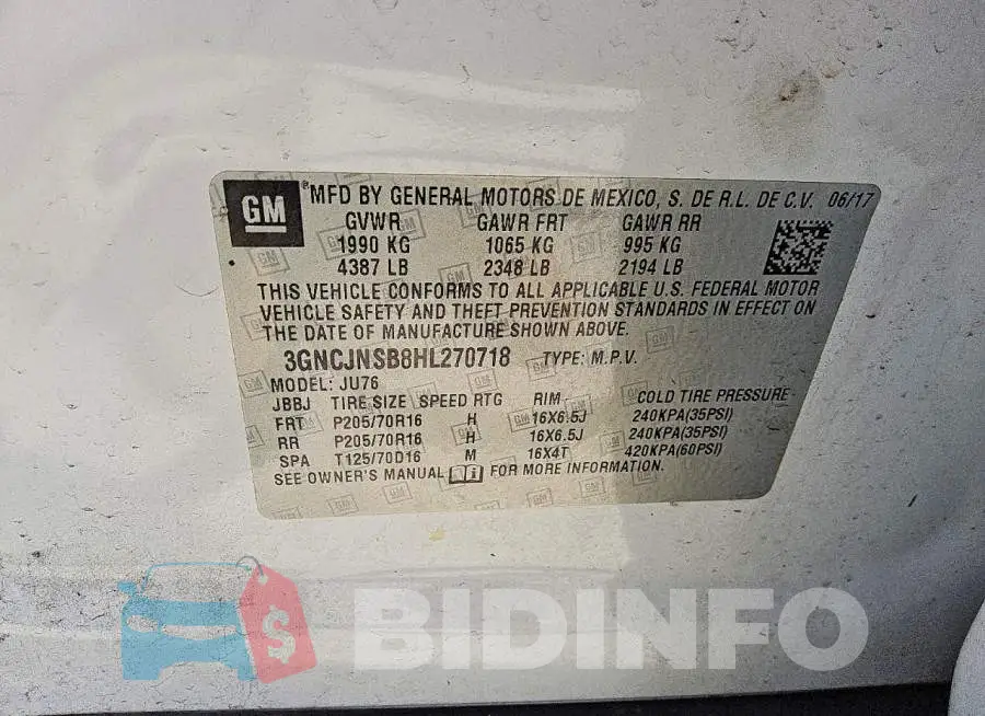 3GNCJNSB8HL270718 Photo# 12