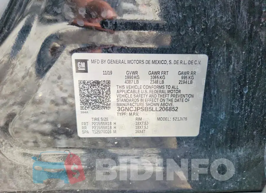 3GNCJPSB5LL206852 Photo# 13