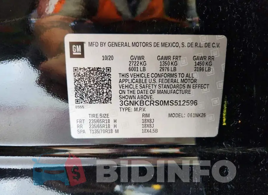 3GNKBCRS0MS512596 Photo# 14