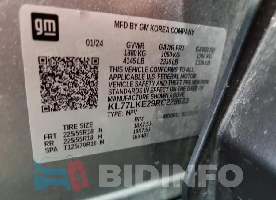 KL77LKE29RC228633 Photo# 12