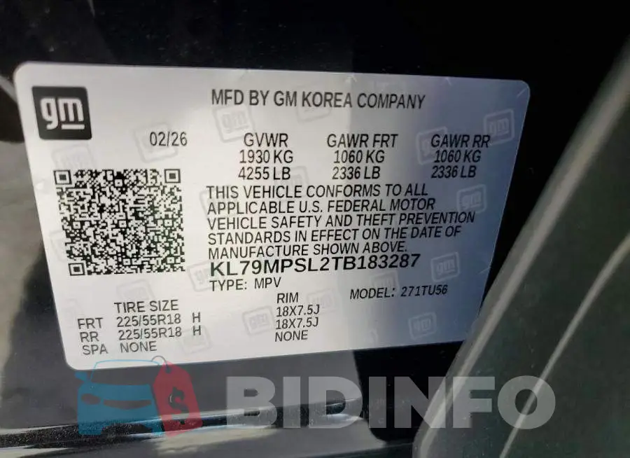 KL79MPSL2TB183287 Photo# 12