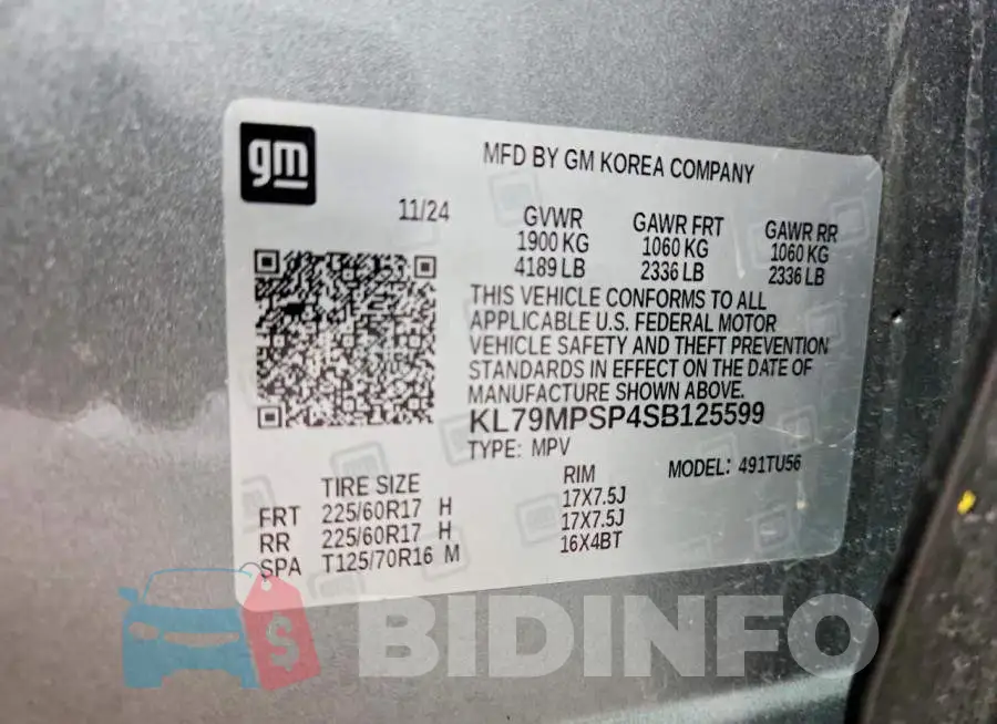 KL79MPSP4SB125599 Photo# 13
