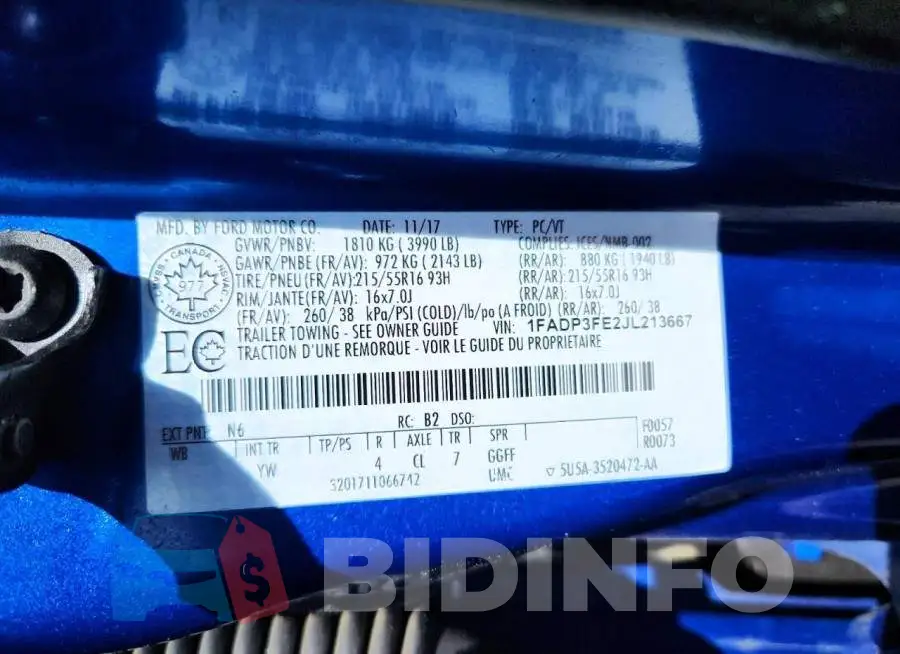 1FADP3FE2JL213667 Photo# 12