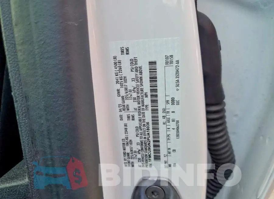 1FMCU9GN2PUA18036 Photo# 13
