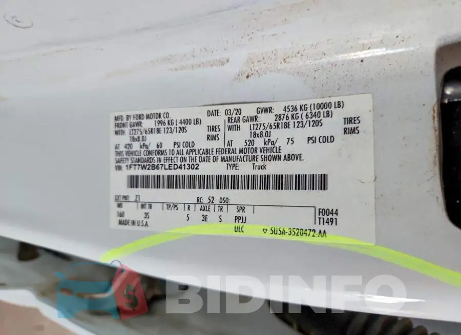 1FT7W2B67LED41302 Photo# 12