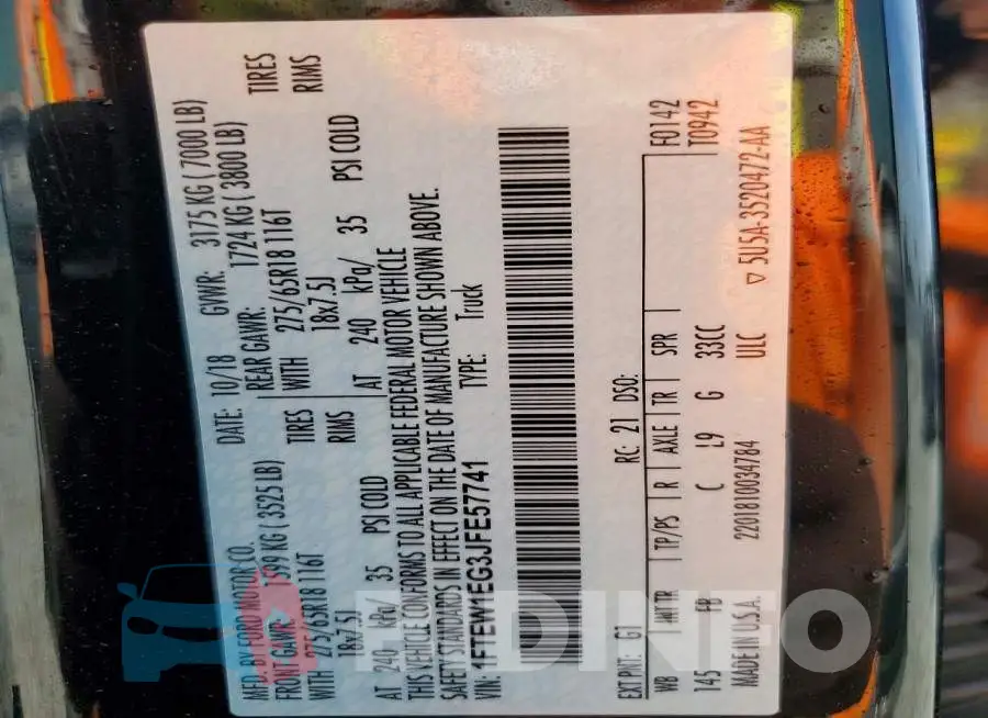 1FTEW1EG3JFE57741 Photo# 13