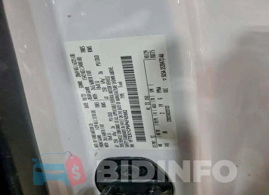 1FTEX1CP6PKF65982 Photo# 12