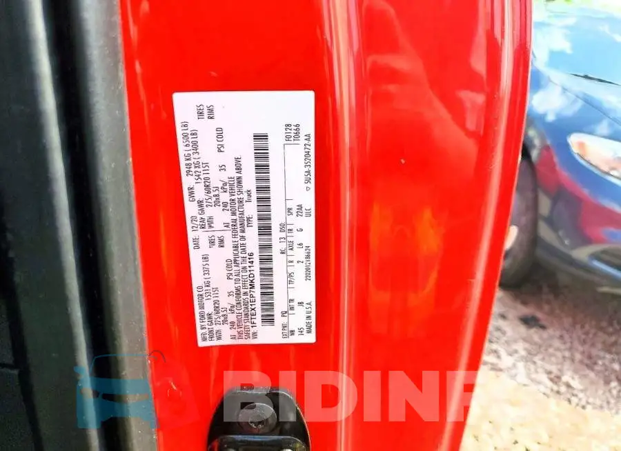1FTEX1EP7MKD11416 Photo# 12
