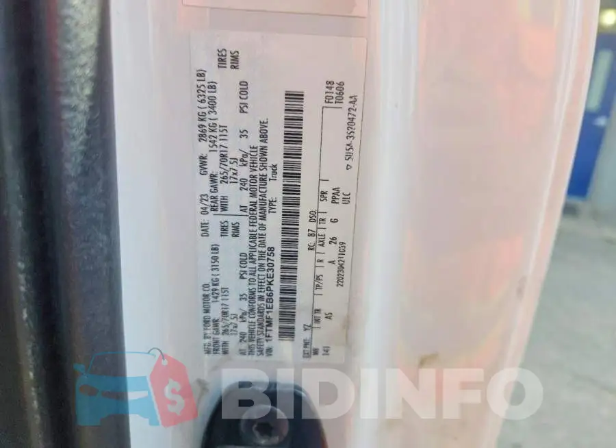 1FTMF1EB6PKE30758 Photo# 13