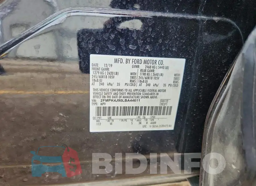 2FMPK4J90LBA44611 Photo# 12