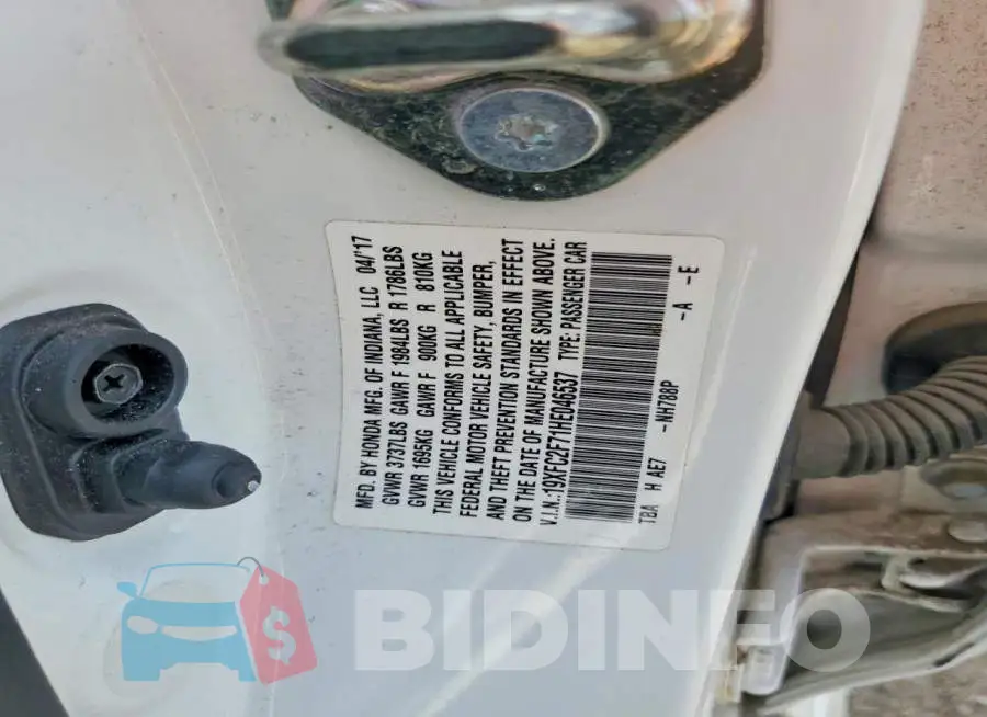 19XFC2F71HE046537 Photo# 12