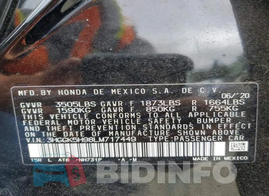 3HGGK5H98LM717449 Photo# 14